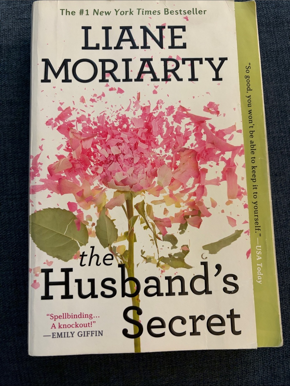 The Husband's Secret — Pink Floral Paperback Cover